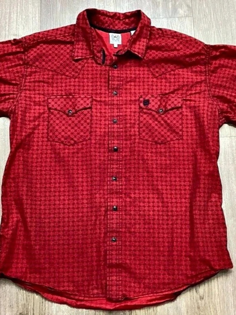 Cinch Checkered Cotton Shirt Size Large Like New